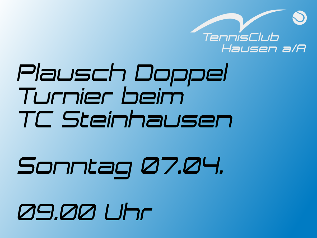 Read more about the article Plausch Doppel Turnier beim TC Steinhausen