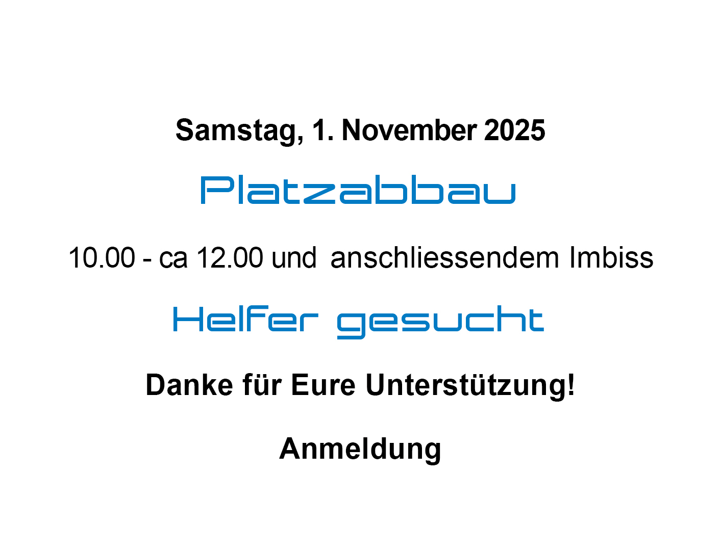 Mehr über den Artikel erfahren Platzabbau